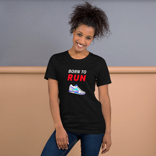 Short-Sleeve Unisex T-Shirt - Born to Run (Black)