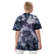 Oversized tie-dye T-Shirt Milky Way - Born to Run