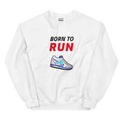 Unisex Sweatshirt - Born to Run (White)