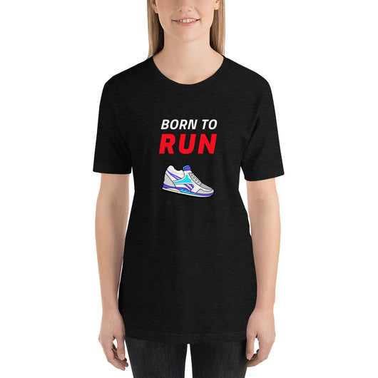 Short-Sleeve Unisex T-Shirt - Born to Run (Black)