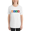 Short-Sleeve Unisex T-Shirt - Periodic Runner (White)