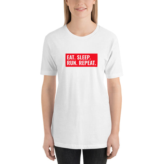Short-Sleeve Unisex T-Shirt - Eat Sleep Run Repeat